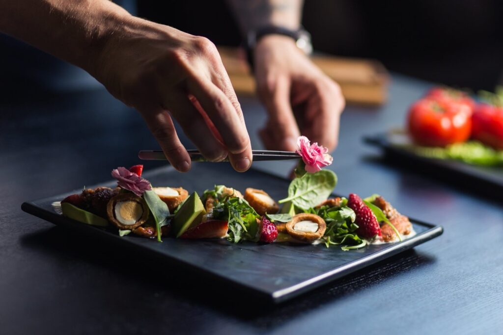 Organized Garnishing, Food Art, Art on a Plate